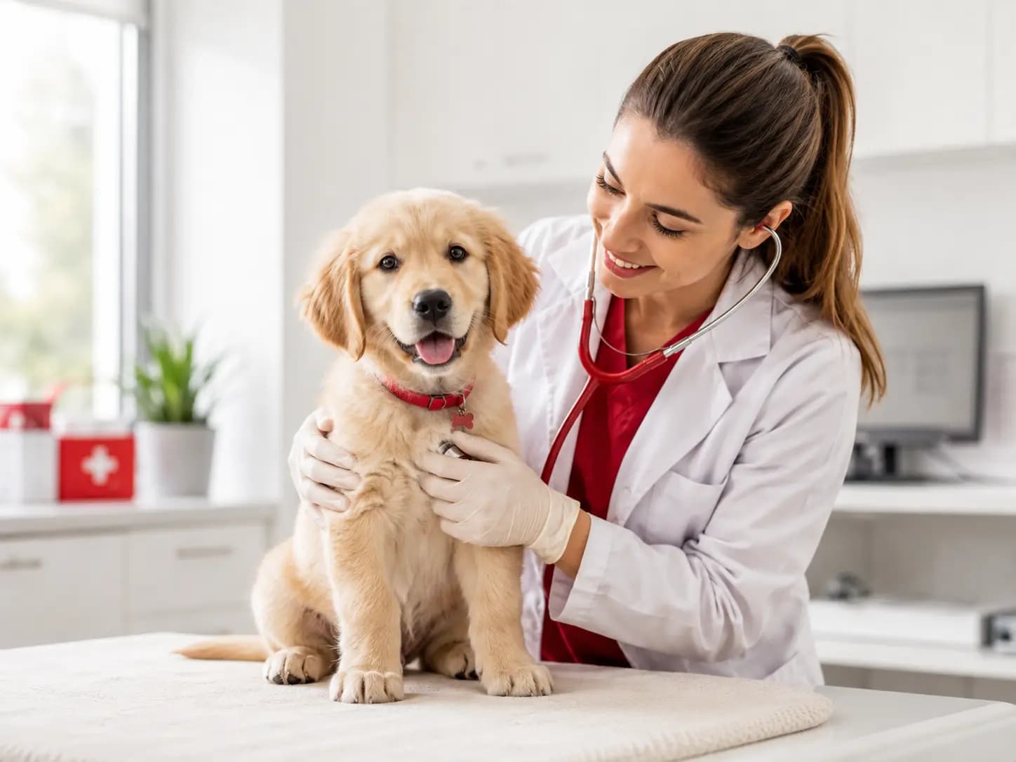 Puppy getting vaccination - VetLyf Puppy Plan